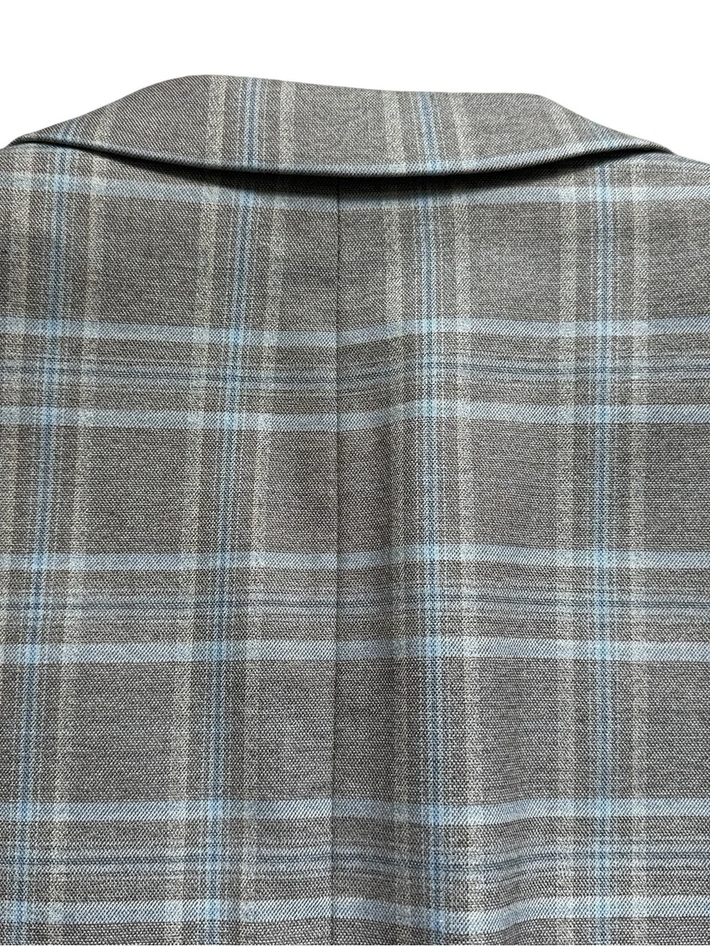 Lauren Ralph Lauren Gray Blue Windowpane Sport Coat Blazer 50L Modern Classic